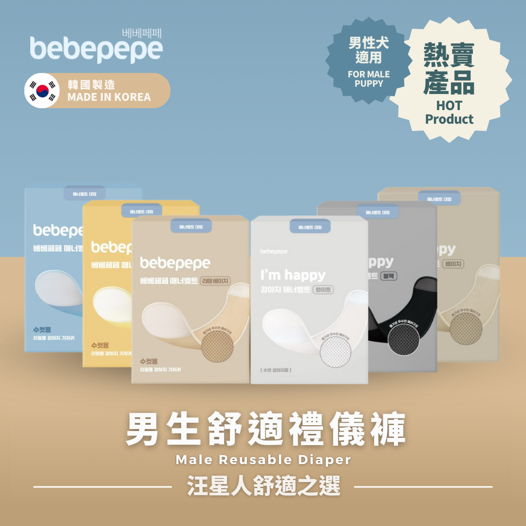 Bebepepe Male Reusable Diaper | 男生舒適禮儀褲