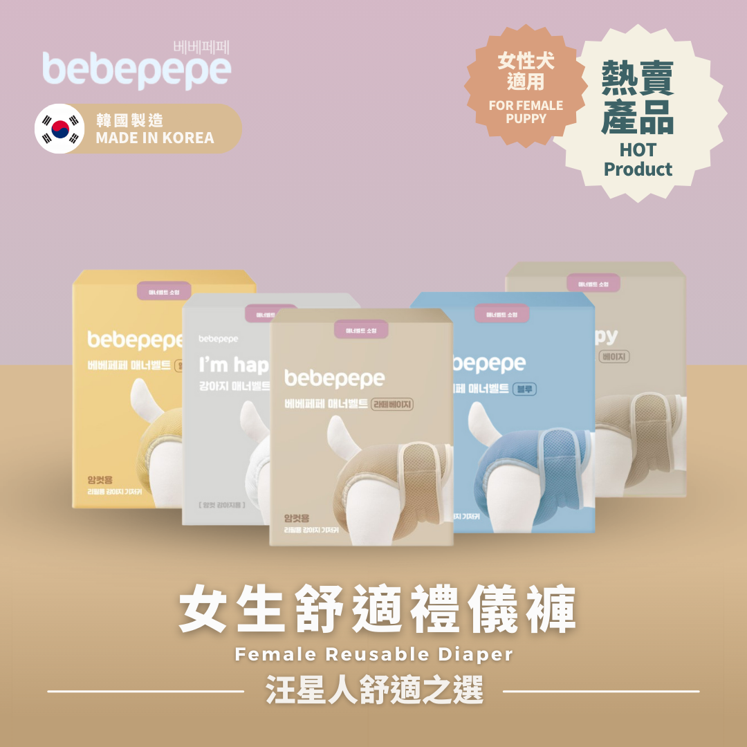 Bebepepe Female Reusable Diaper | 女生舒適禮儀褲