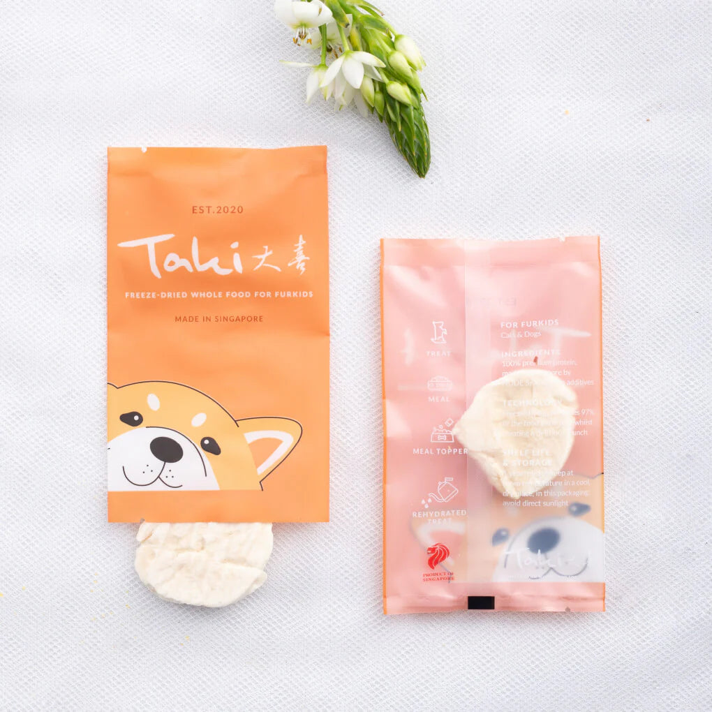 Taki Freeze-Dried Hokkaido Scallop | 北海道扇貝凍乾寵物零食 | 8 packs