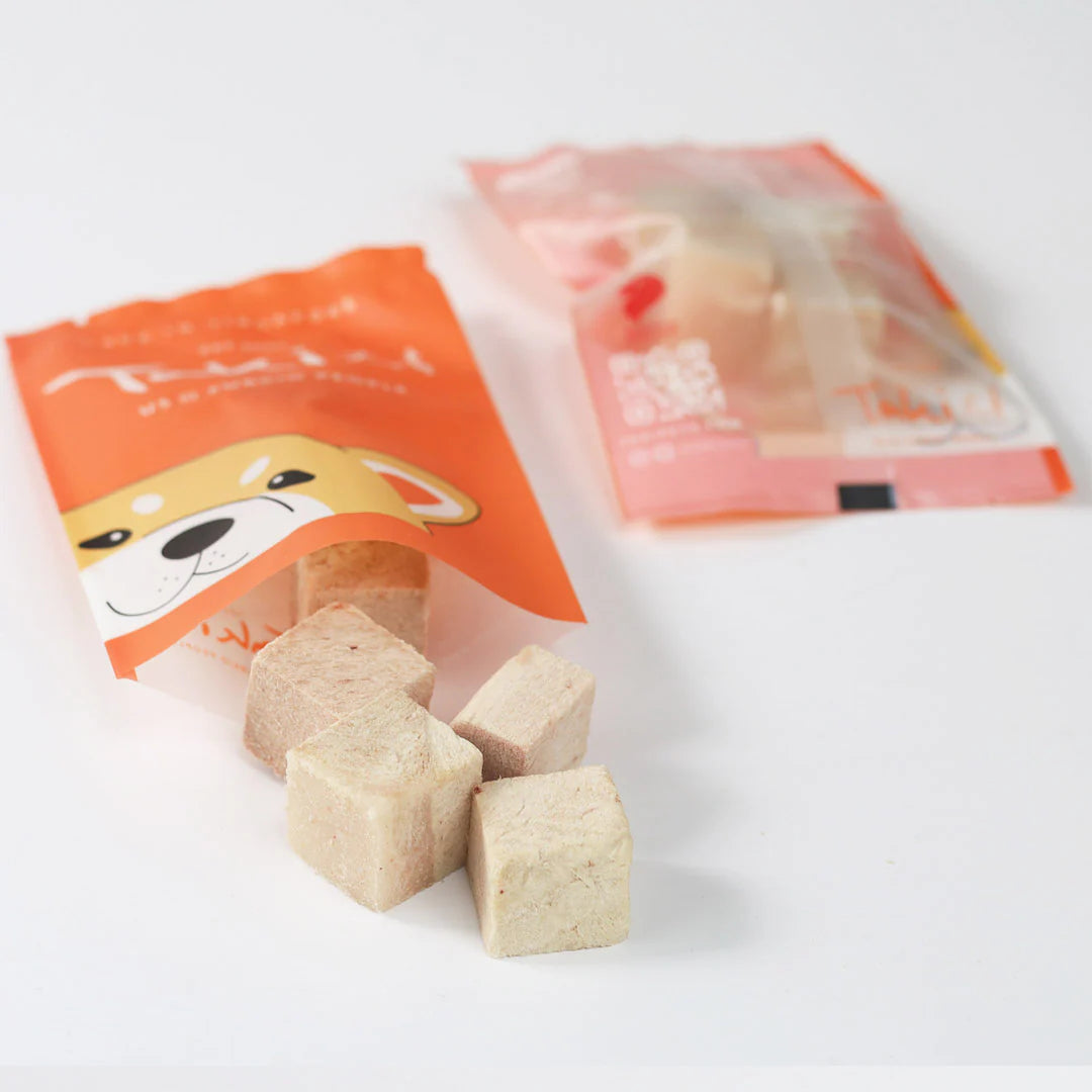 Taki Freeze-Dried Pork Cubes | 豬肉粒凍乾寵物零食 | 10 packs