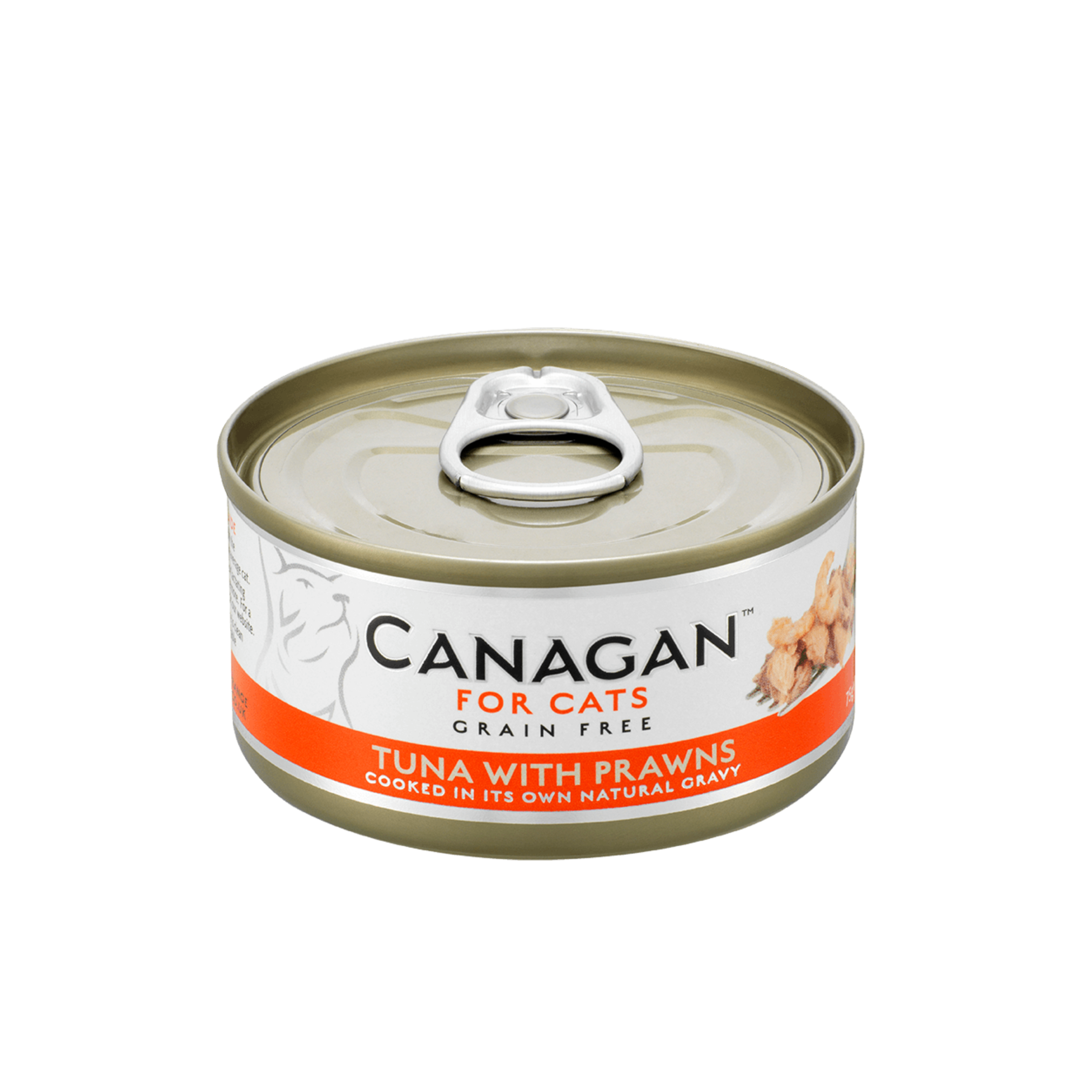 Canagan -  Grain Free Canned Cat Food - Tuna with Prawns 無穀物吞拿魚伴蝦配方75g (6罐)