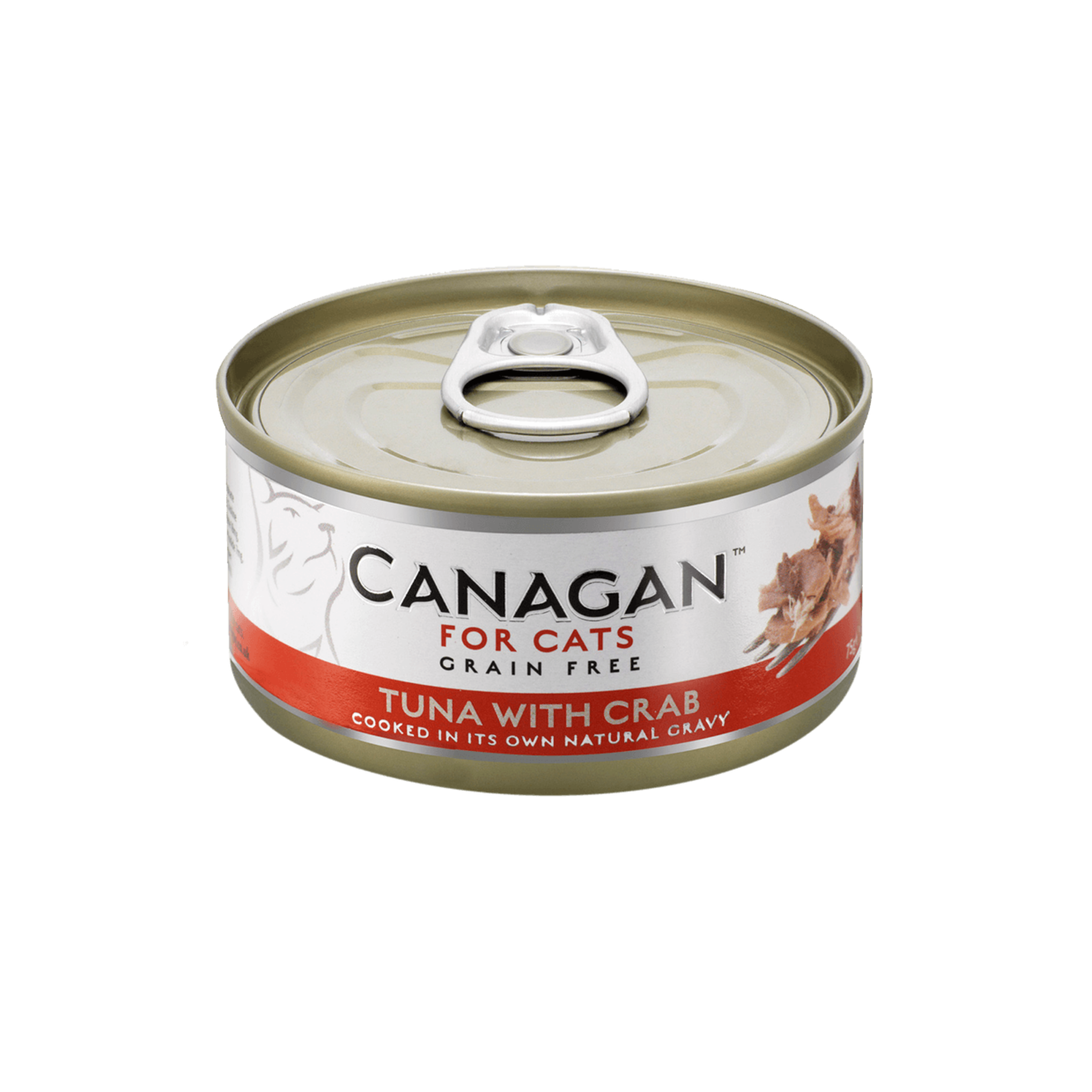 Canagan - Grain Free Canned Cat Food - Tuna with Crab 無穀物吞拿魚伴蟹肉配方75g (6罐)