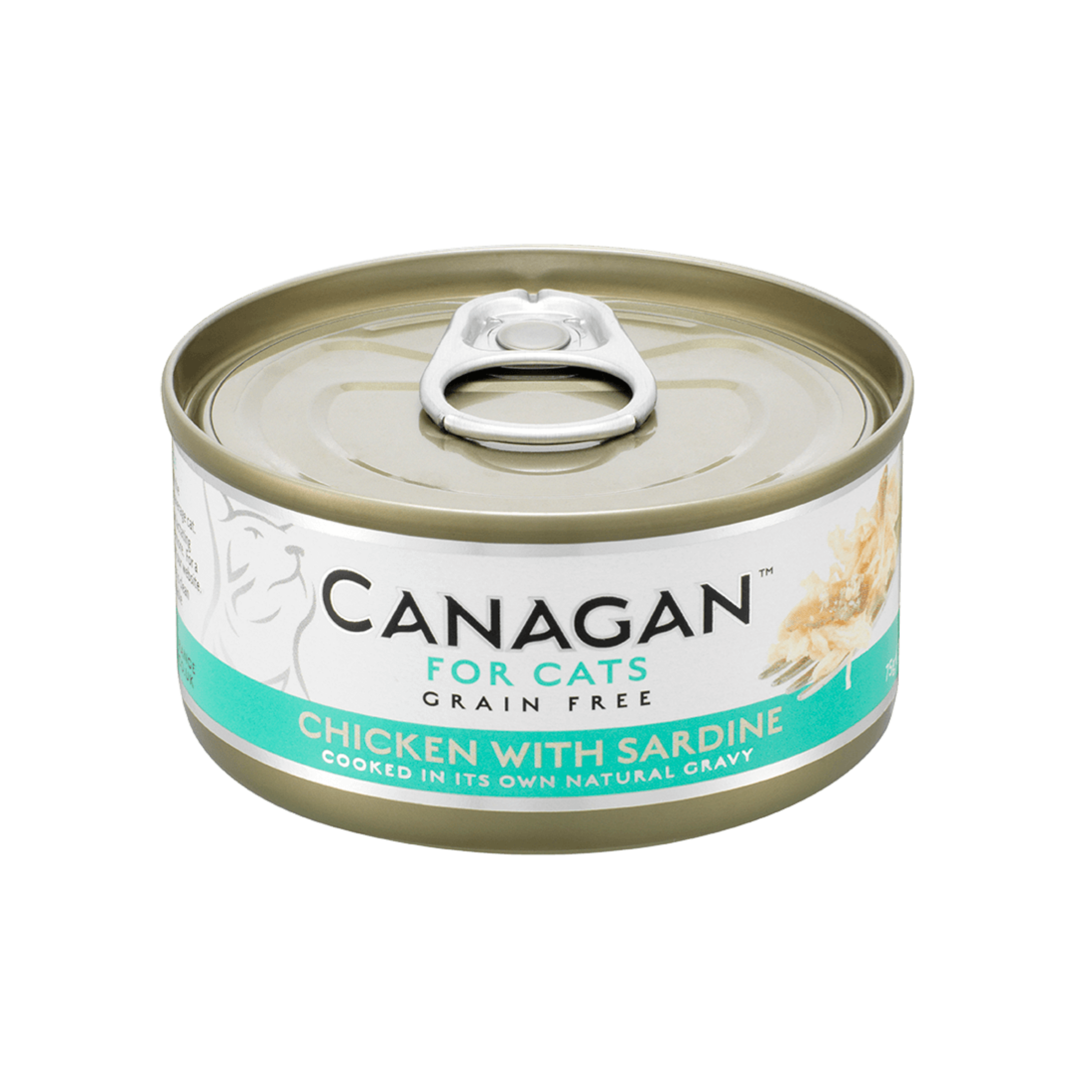 Grain Free Canned Cat Food - Chicken with Sardine 無穀物雞肉伴沙丁魚配方 75g (6罐)