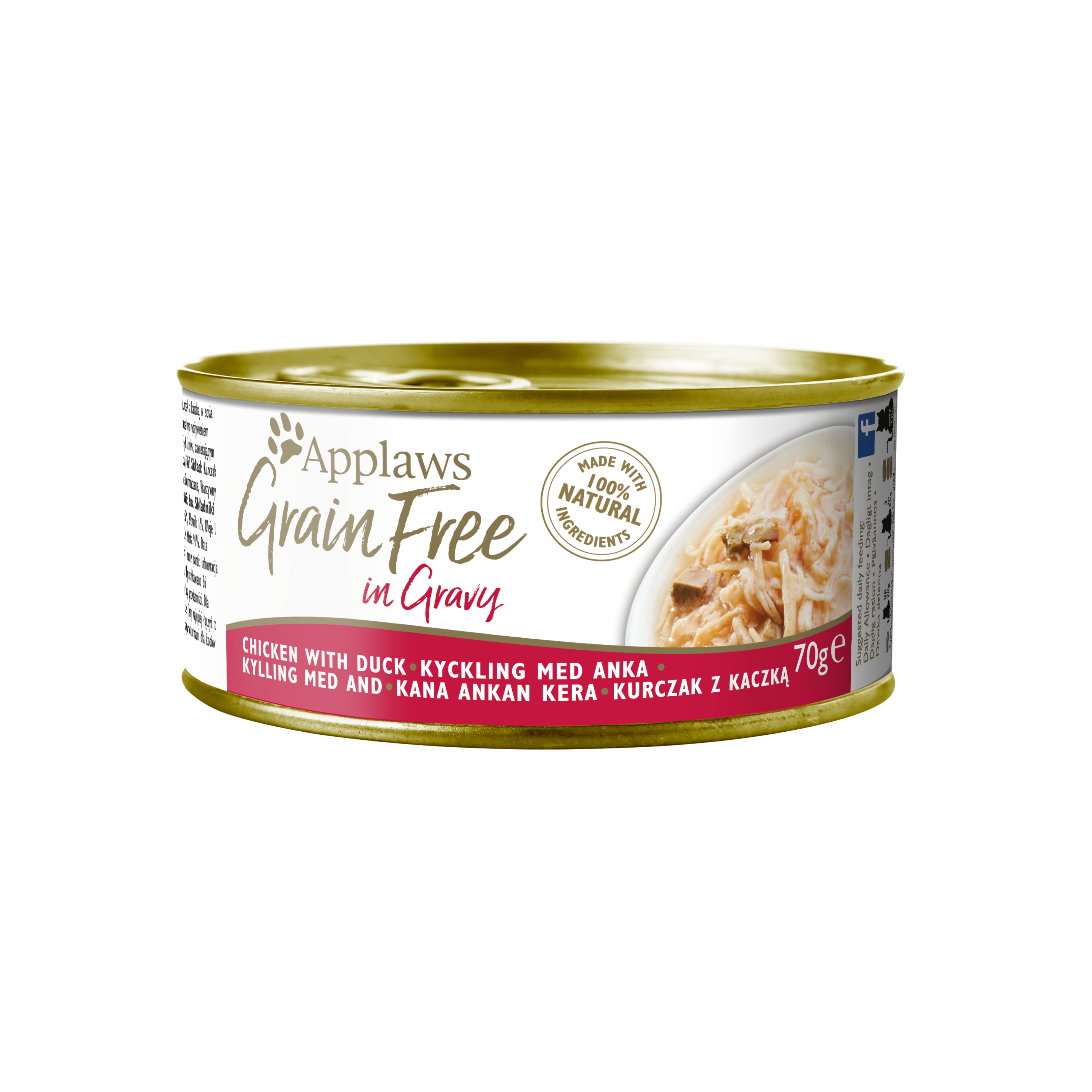 無穀物肉湯系列 – 雞肉&鴨肉  (6罐) Grain Free Cat Tin – Chicken, Duck in Gravy
