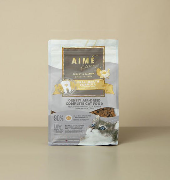 Aimé Kitchen™ : Gently Air-Dried Complete Cat Food - Turkey & Salmon 火雞三文魚風乾鮮肉糧
