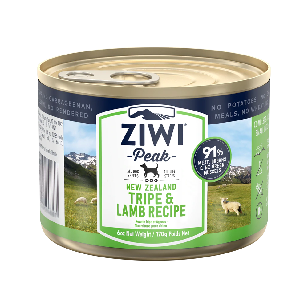 Grain free tripe & lamb wet dog food無穀物羊胃和羊肉狗罐頭 (6罐)